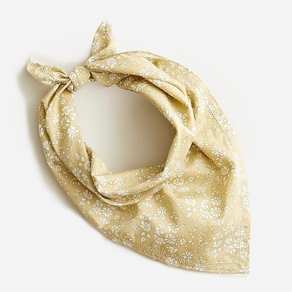 J. Crew Floral Liberty print Square scarf Bandana - Picture 3 of 6